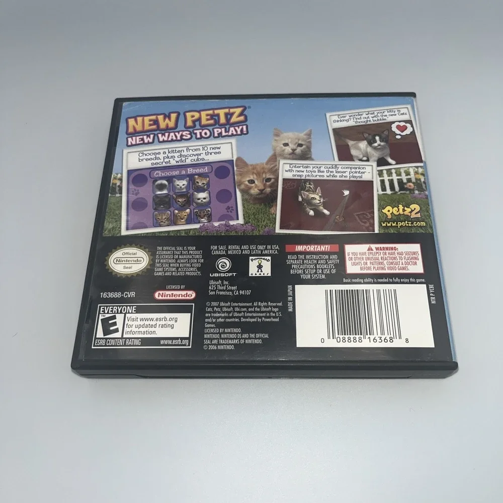 Petz: Catz 2 (Nintendo DS, 2007) Complete CIB Tested